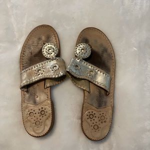 Jack Rogers sandals (metallic)